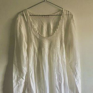 CP Shades White Linen Blouse